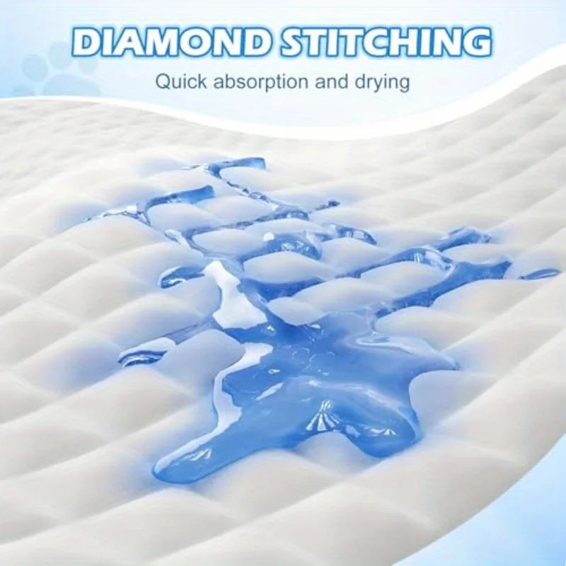 100Pcs Super Absorbent Disposable Pet Urine Pads for Large Breeds