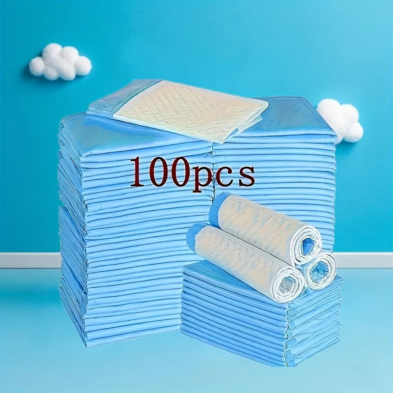 100Pcs Super Absorbent Disposable Pet Urine Pads for Large Breeds