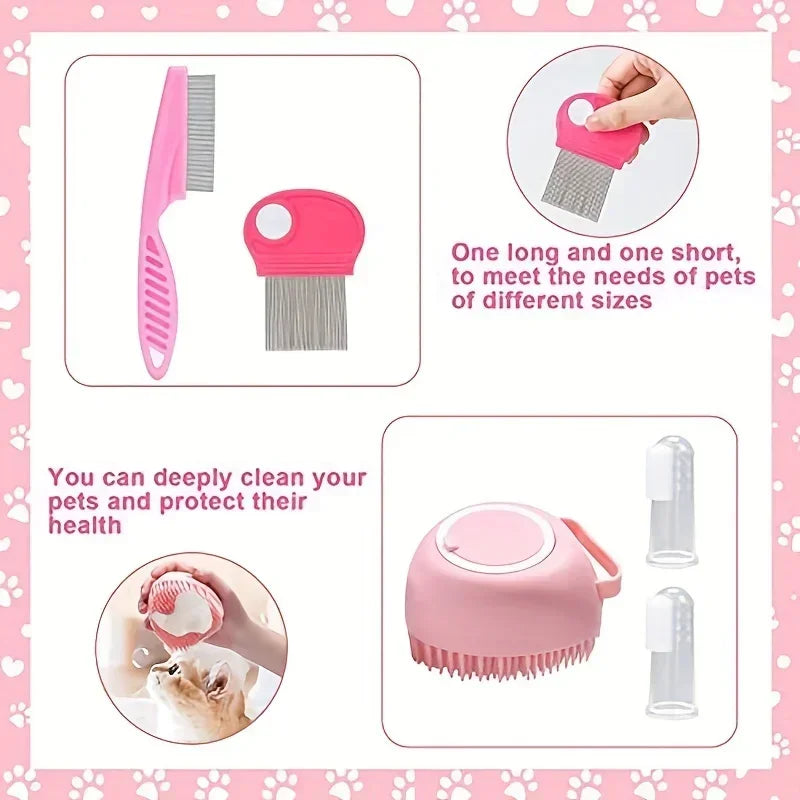 8Pcs Cat Brush Beauty Kit