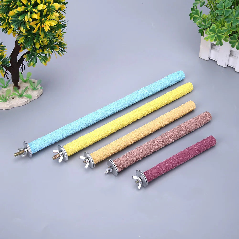 Colorful Beak Grinding Stick Non-toxic Parrot Paw Stick