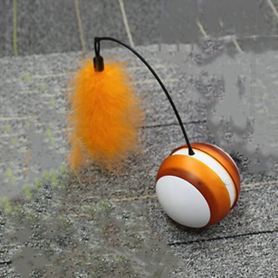 Rolling Pet Toys Interactive 360 Degree Automatic Self Rotating LED Light Sound