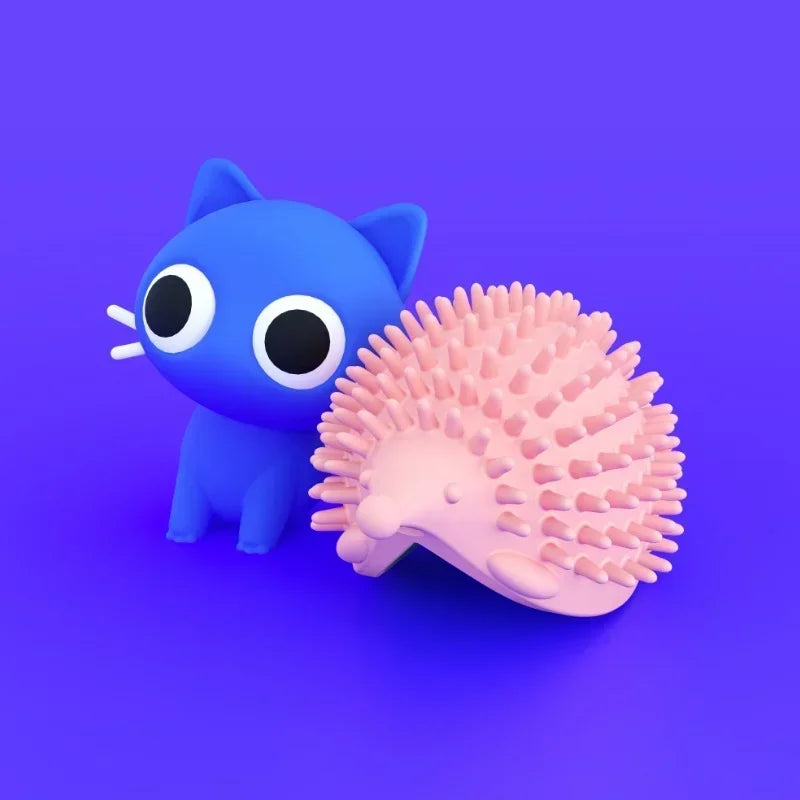 Cat Self Groomer With Catnip Soft Cat Wall Corner Massage Cat Comb Brush Rubs The Face With A Tickling Comb Pet Grooming Tools