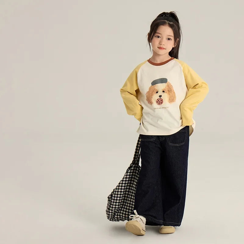 Honey Cherry Children's Cartoon Shoulder Long-sleeved T-shirt Autumn