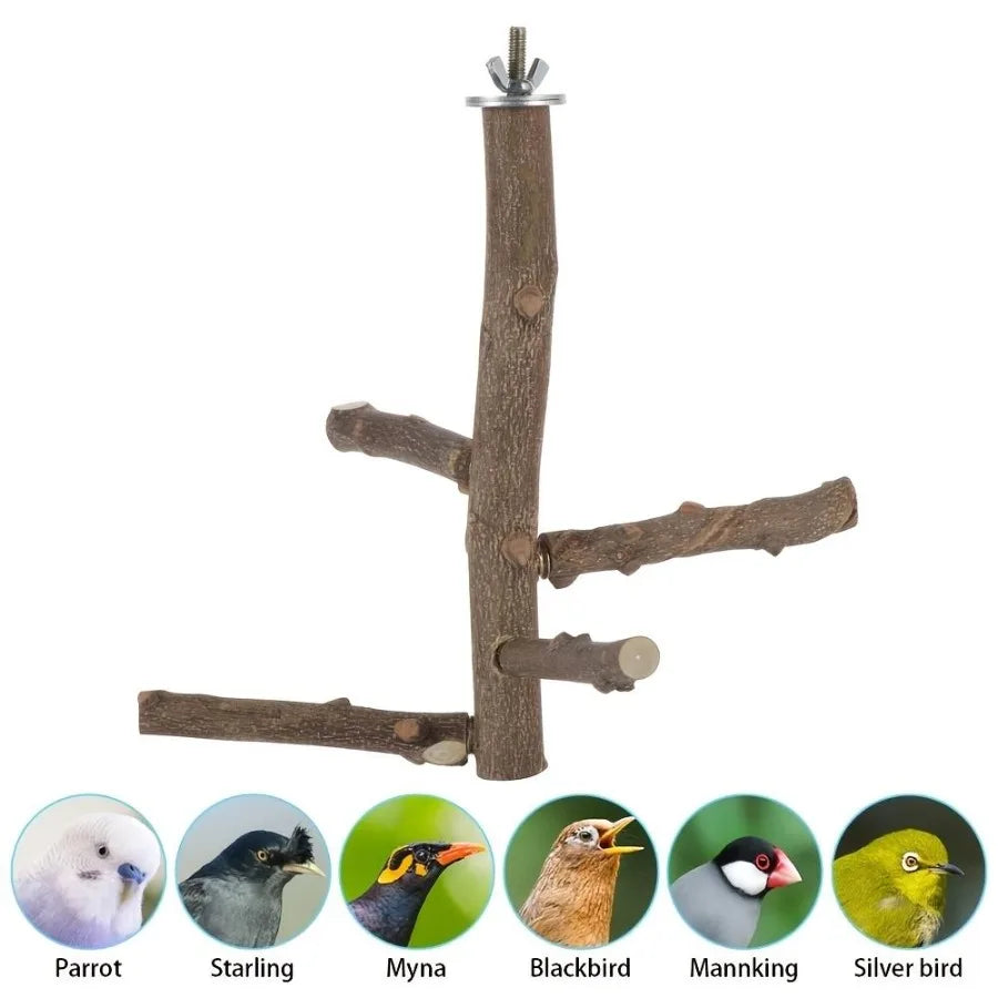 Bird Climbing Wood Cage Perch