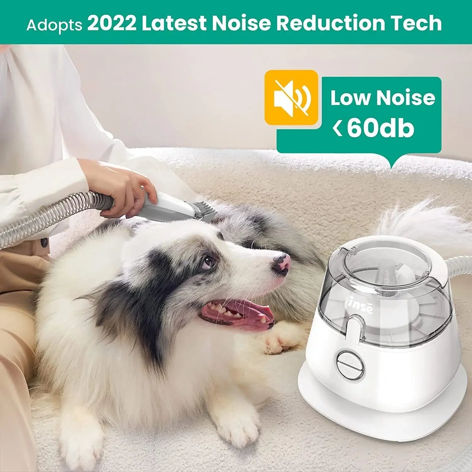 INSE P20 5 Pet Grooming Tools for Shedding Dog Hair Set