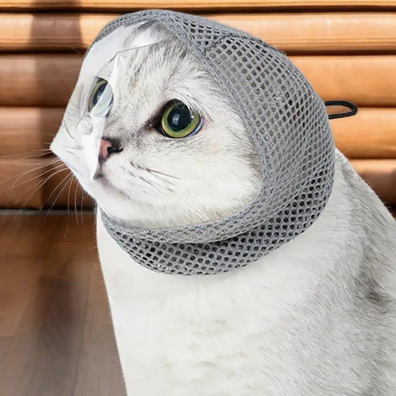 Cat Hood Anti-Bite Breathable Kitten Face Protection
