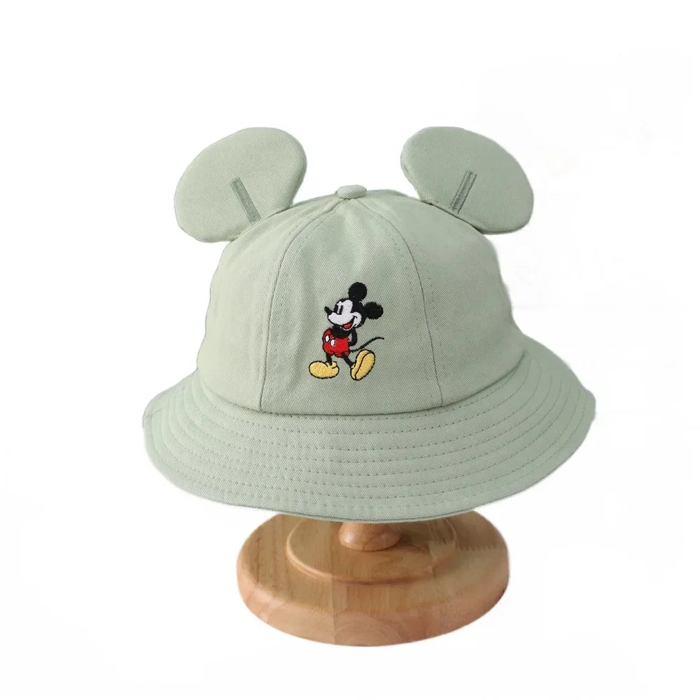 Cartoon Mickey Mouse Bucket Hat Baby Boys Girls Sun Hats Kids Outdoor Caps