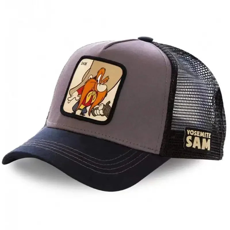 Anime Cartoon Baseball Cap Embroidery  Hat Children Gifts