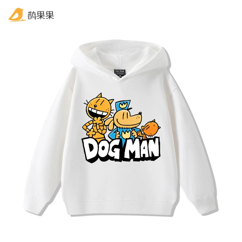 Detective Dog Clothes Animation Printed Boys and Girls DOGMAN Sweater