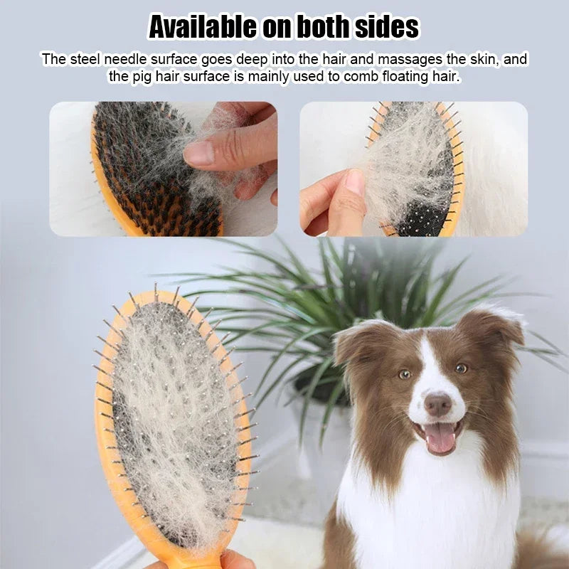 Dog Comb Pet Hair Remover Double-sided Combs