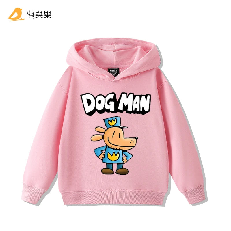 Detective Dog Clothes Animation Printed Boys and Girls DOGMAN Sweater