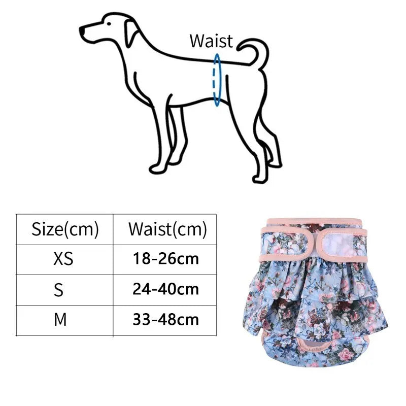 Adjustable Dog Diapers Female Reusable Washable