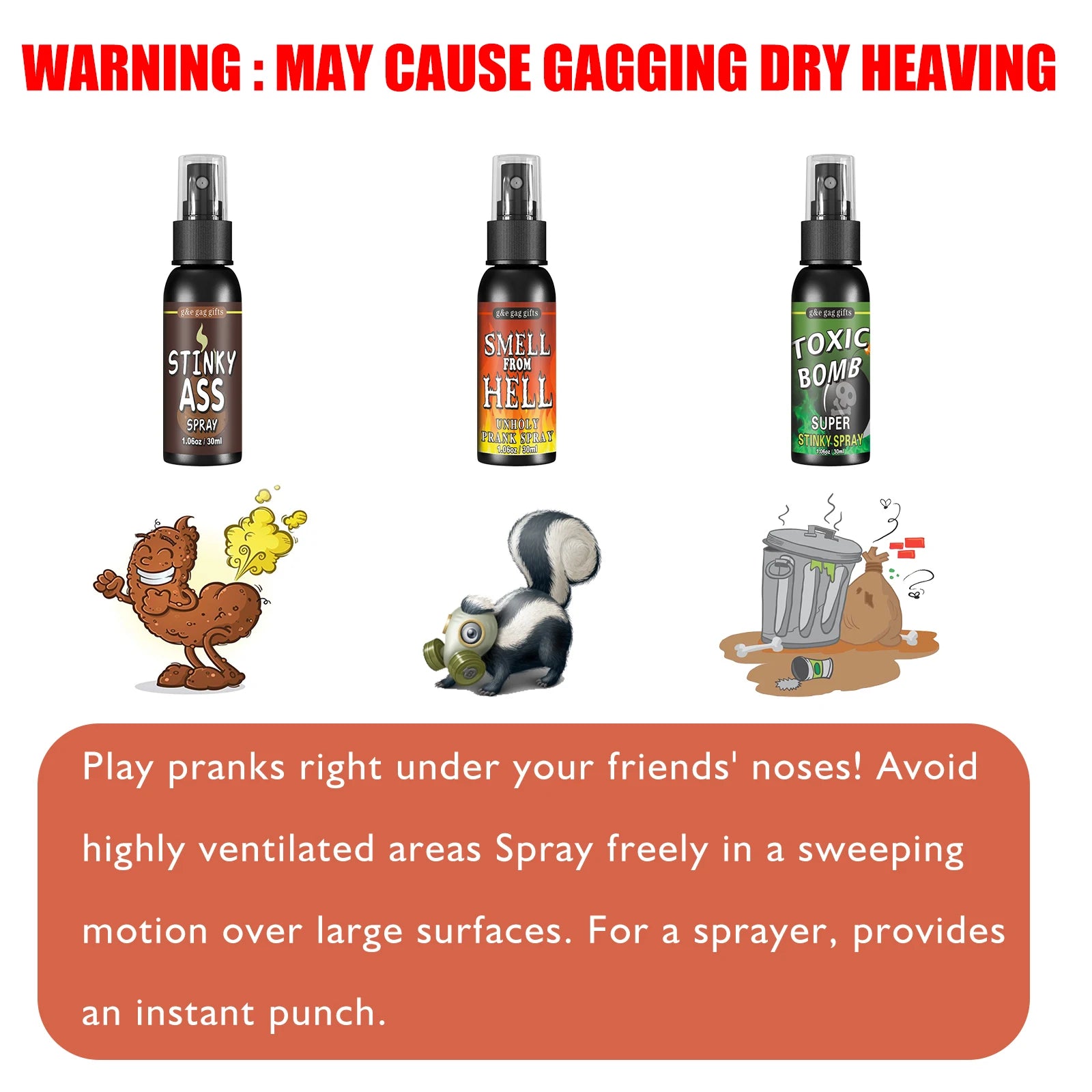 Pet Toys Smelly Fart Spray