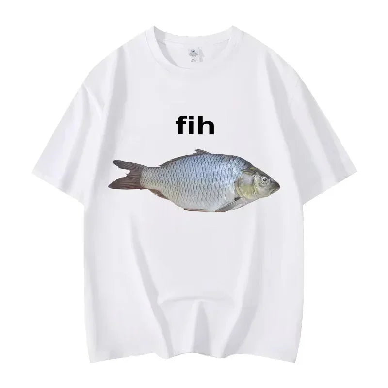 Fih Fish Funny Meme Summer T Shirt