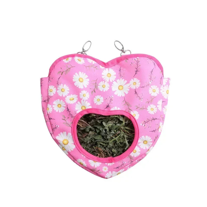 Rabbit Small, Pet Hay Bag Dutch Pig Dragon Cat Hanging  Feed Bag