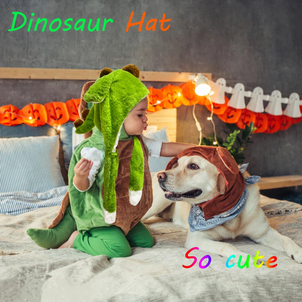 Dinosaur Ear Move Hat Animal Plush Bunny Ears