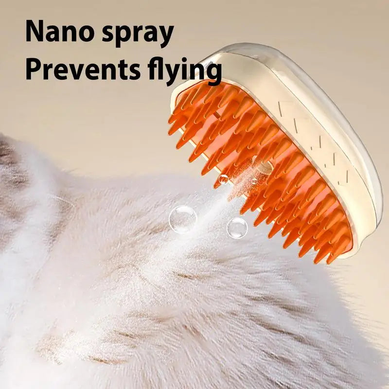 Steamy Cat Brush Steamy,Dog Hair Steamy Massage Brush