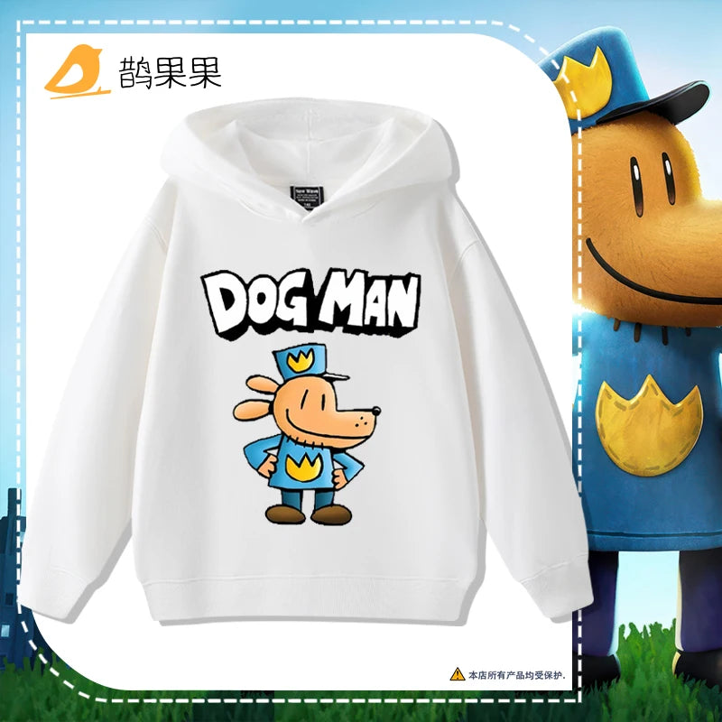 Detective Dog Clothes Animation Printed Boys and Girls DOGMAN Sweater