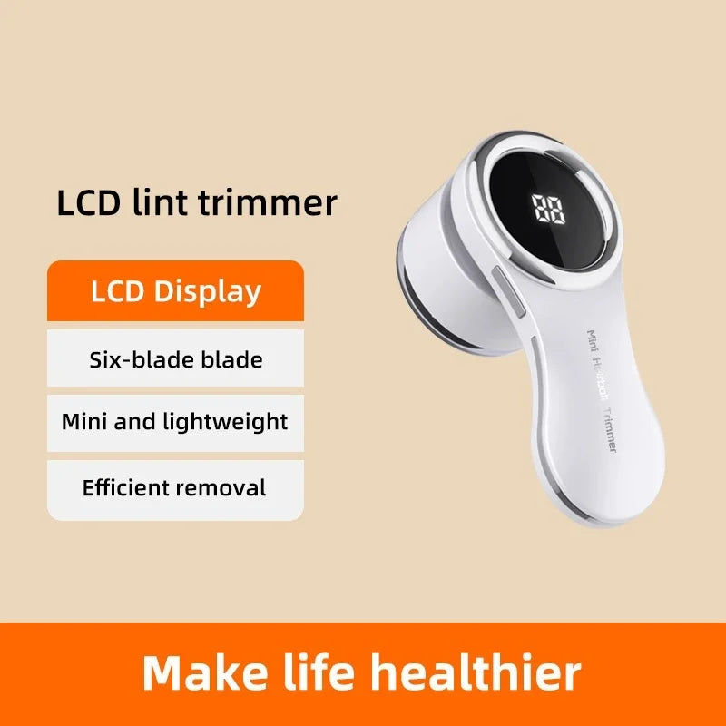 1pc Portable lint remover and trimmer - large  compartment,