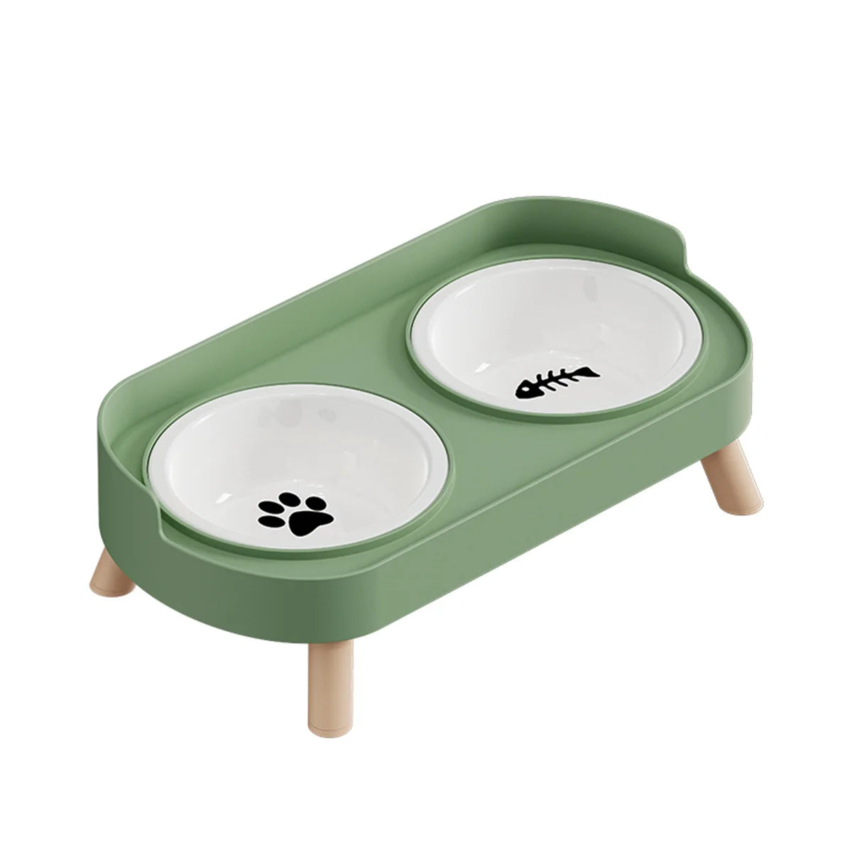 A Colorful Dopamine Pet Double Bowl Fashion
