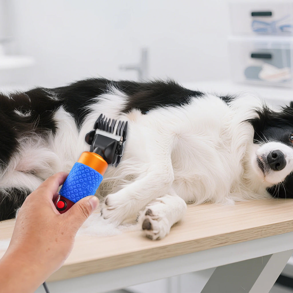 Pet Grooming Kit Adjustable Clipper Comb & Detachable Blades Trimmer