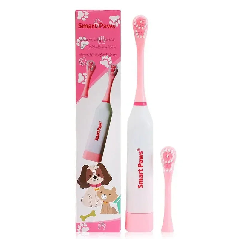 Electric Pet Dog Tooth Brush CleaningTeeth with Non-slip Handle