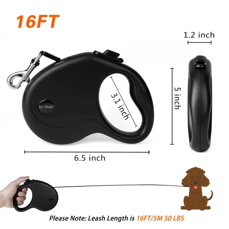 Pet Leash, Automatic Retractable Dog Leash