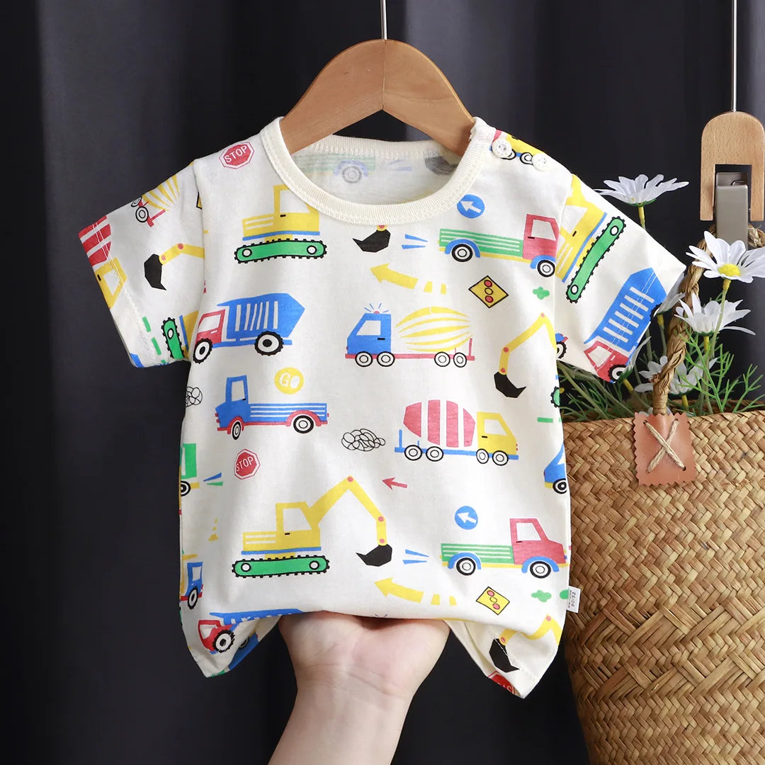 Cute Dinosaur Kids Girl Clothes T-shirt Bear Baby Tops