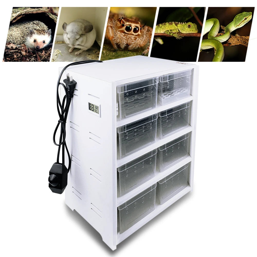 LOYALHEARTDY 8 Grid Reptile Enclosure Cage