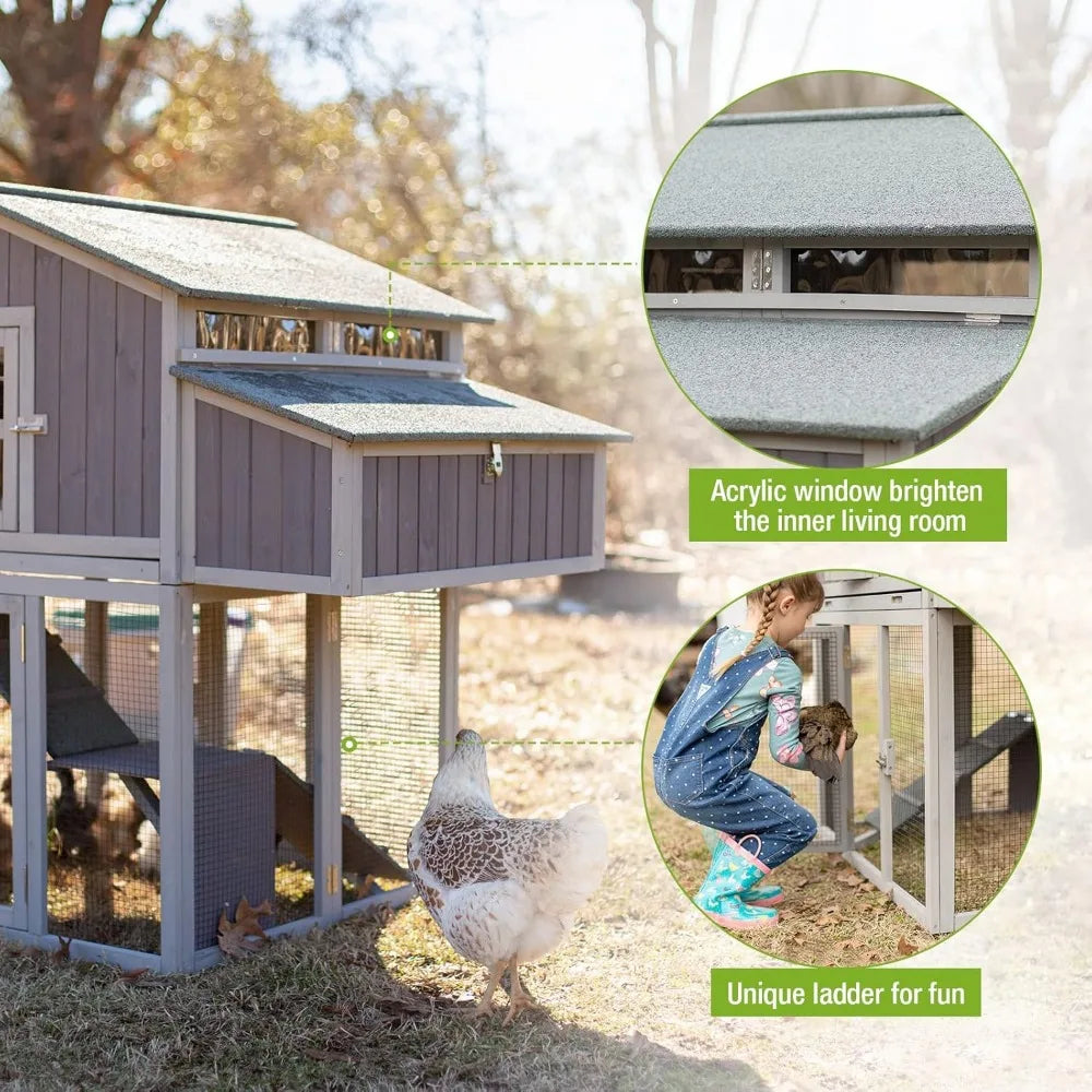Run for 4-6 Chickens 26ft²-Super Easy to Assemble