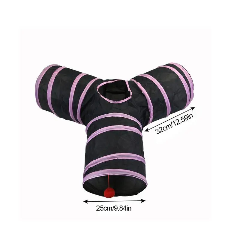 Cat Play Tunnel 3-Way Folding Tunne