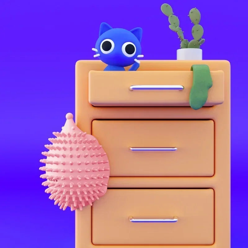 Cat Self Groomer With Catnip Soft Cat Wall Corner Massage Cat Comb Brush Rubs The Face With A Tickling Comb Pet Grooming Tools