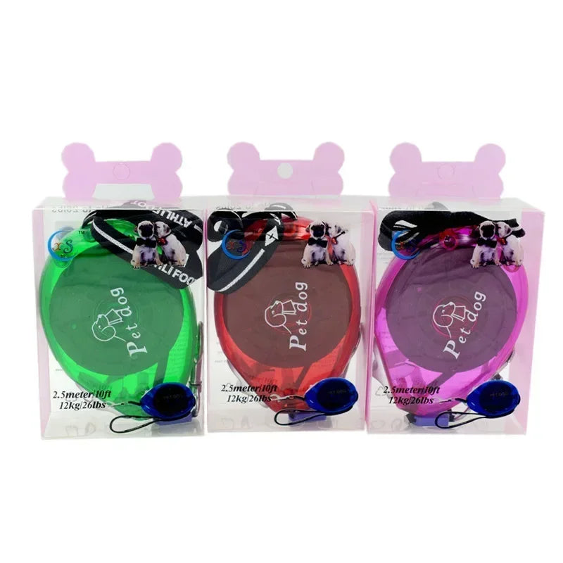 2.5m Durable Dog Leash Automatic Retractable Nylon Dog Cat