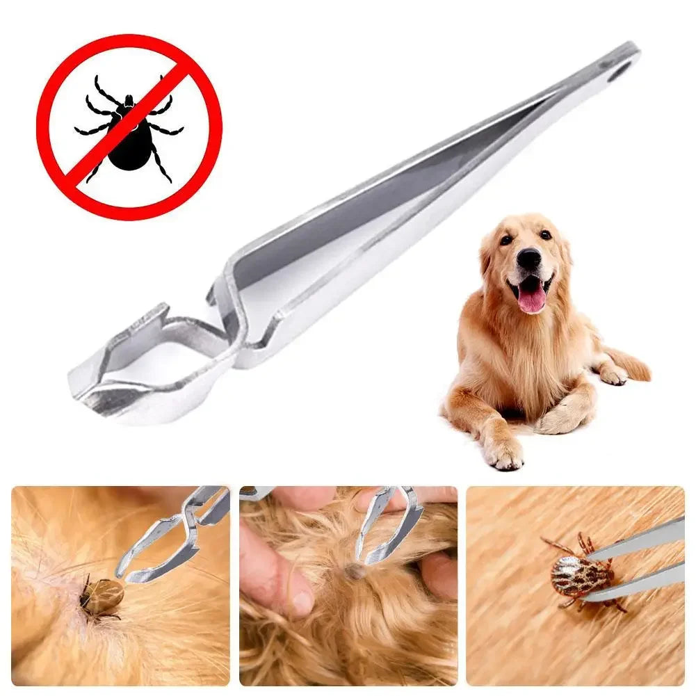 Stainless Steel 2 In 1 Pet Treatment Tick Removal Tool