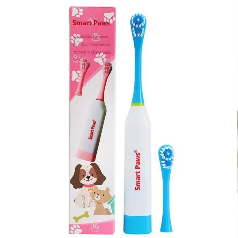 Electric Pet Dog Tooth Brush CleaningTeeth with Non-slip Handle