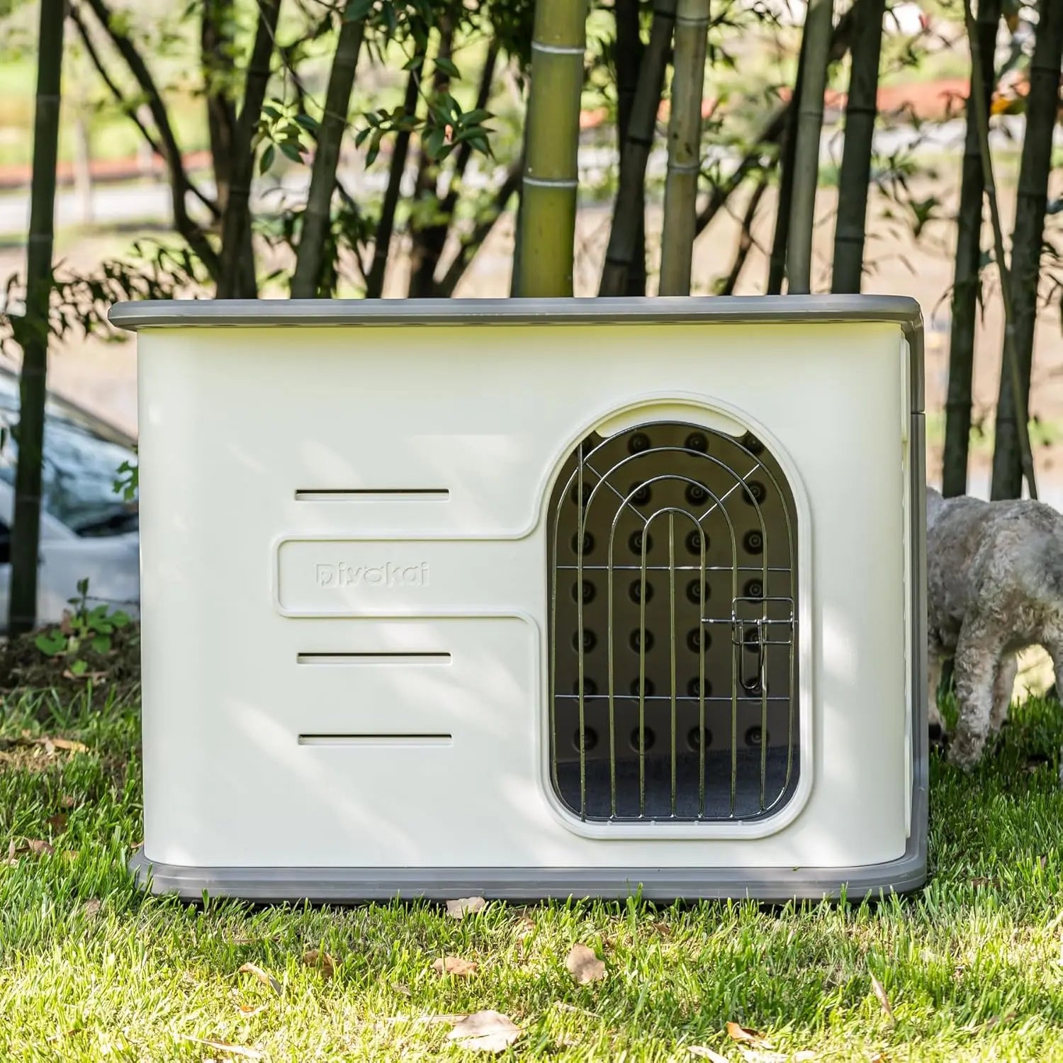 ‌Double-Wall Insulated Dog House Outdoor Indoor
