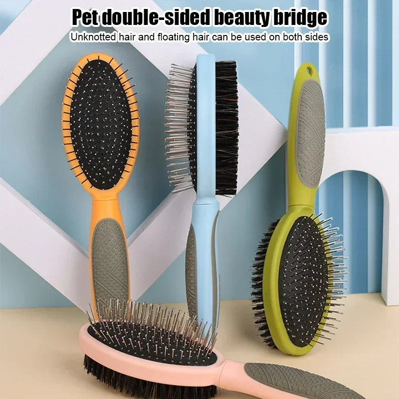 Dog Comb Pet Hair Remover Double-sided Combs