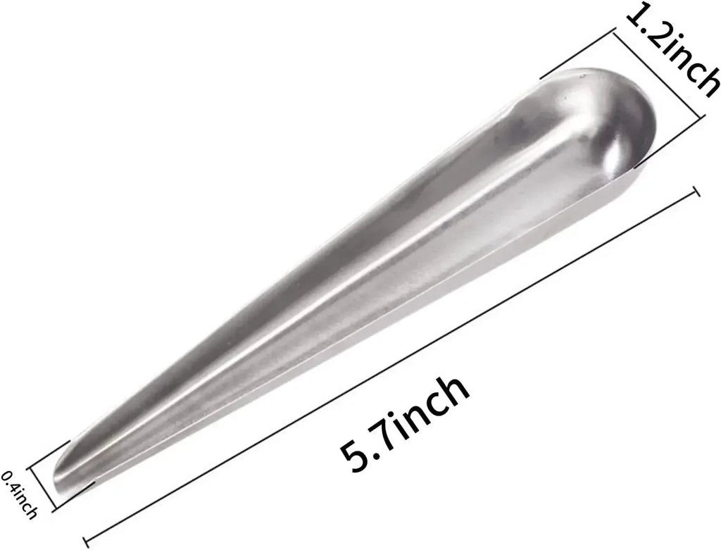 Pet Bird Parrot Stainless Steel Food Adding Spoon Bird Cage Food Add Accessories Small Pet Feeding Tool 1 Pc