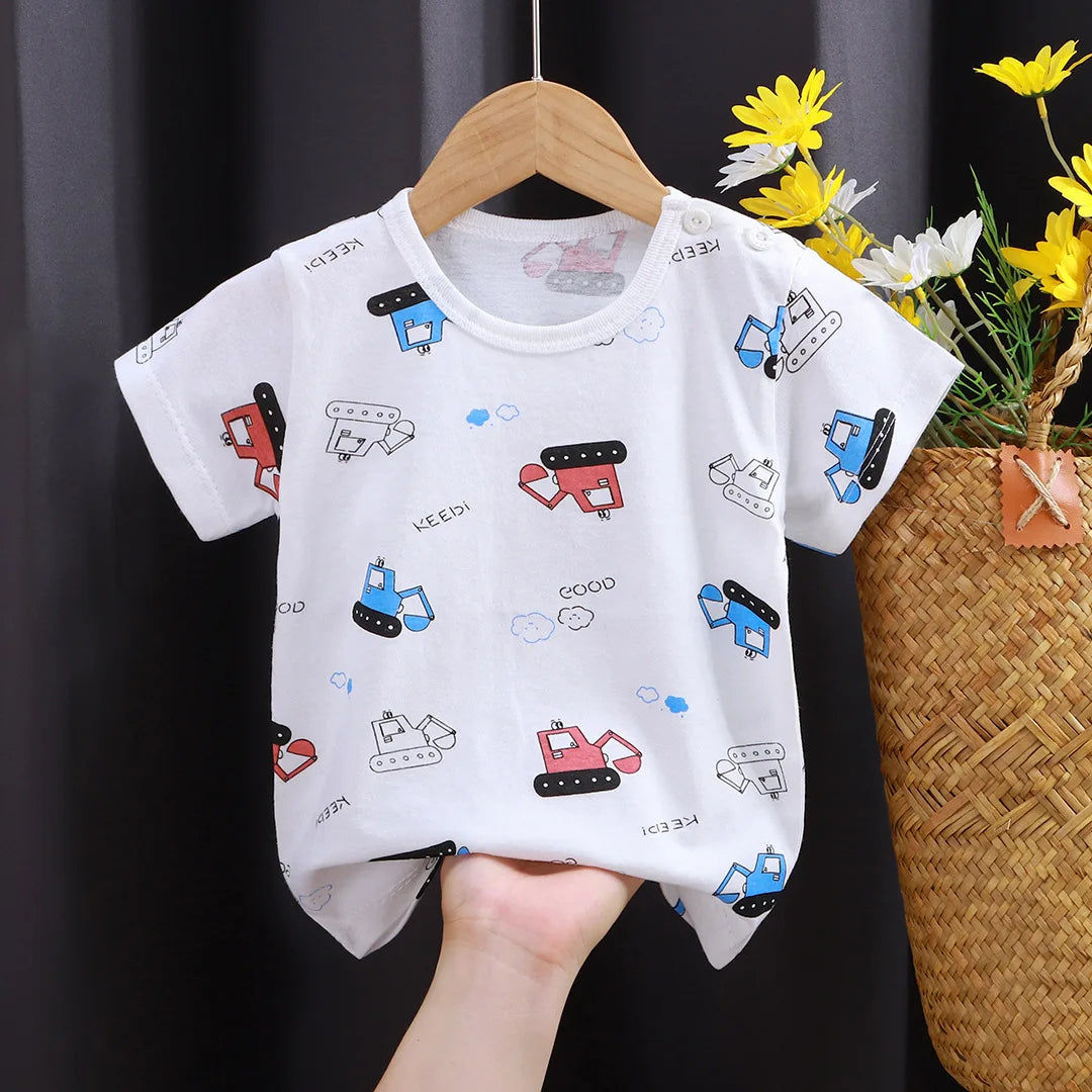 Cute Dinosaur Kids Girl Clothes T-shirt Bear Baby Tops