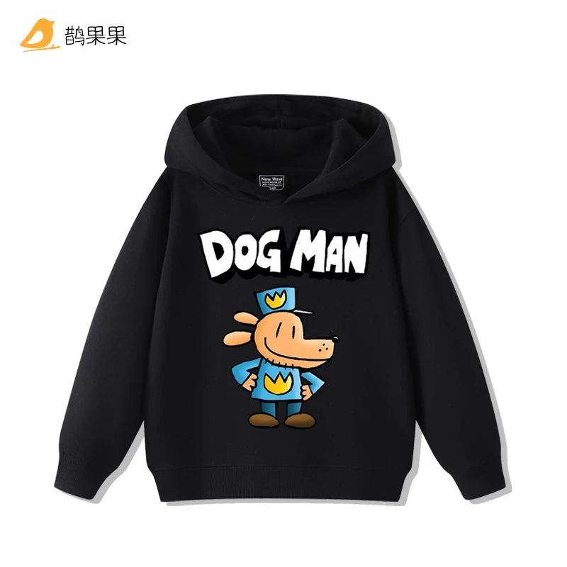 Detective Dog Clothes Animation Printed Boys and Girls DOGMAN Sweater
