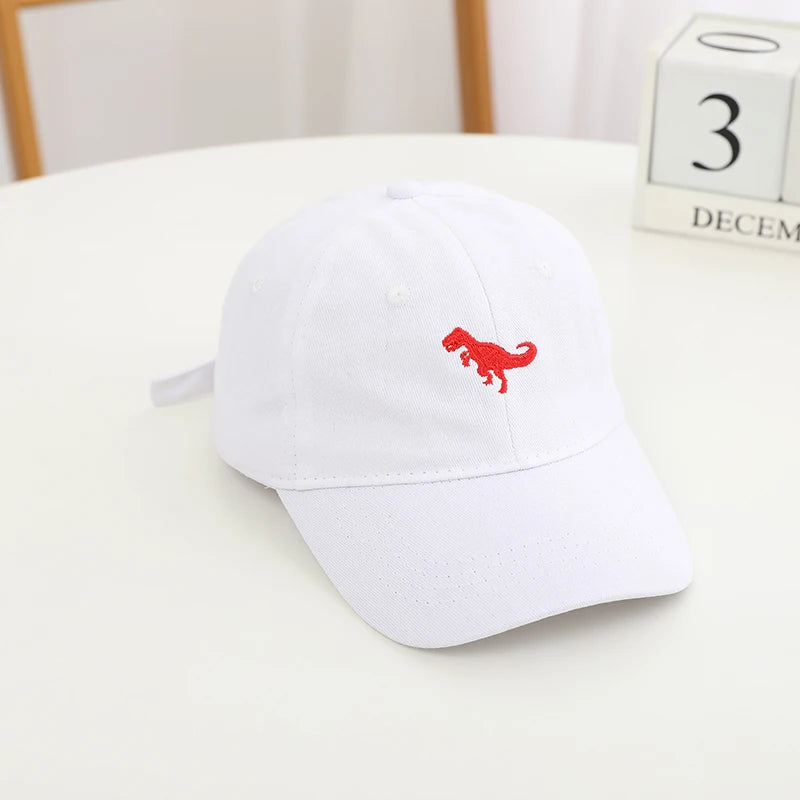 Dinosaur Embroidered Children's Baseball Cap Adjustable  Boy Girl Hats
