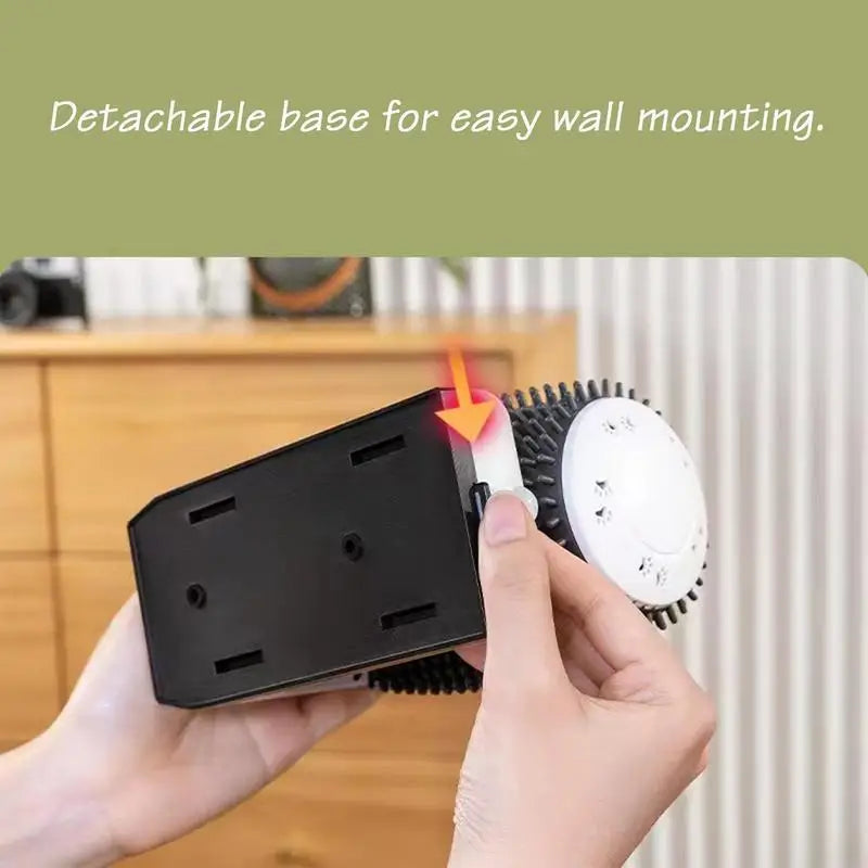 New Cat Self Groomer With Catnip Automatic Rotating