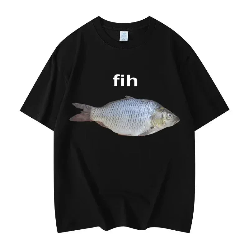 Fih Fish Funny Meme Summer T Shirt