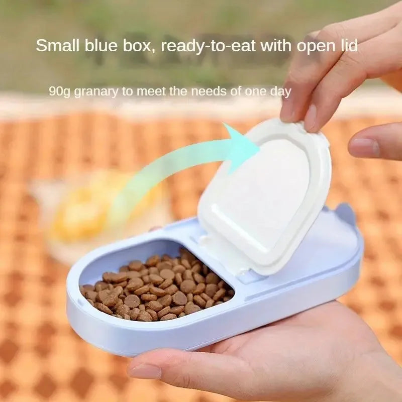 Portable Pet Water Bottle & Food Dispenser -