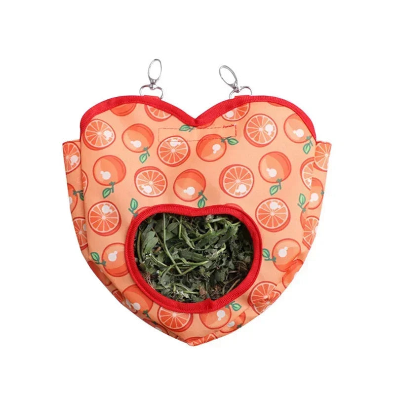 Rabbit Small, Pet Hay Bag Dutch Pig Dragon Cat Hanging  Feed Bag