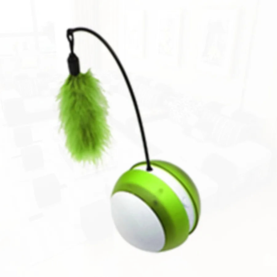 Rolling Pet Toys Interactive 360 Degree Automatic Self Rotating LED Light Sound