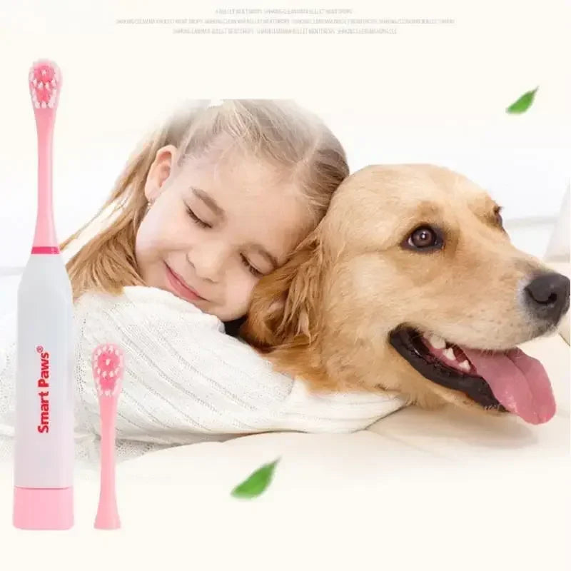 Electric Pet Dog Tooth Brush CleaningTeeth with Non-slip Handle