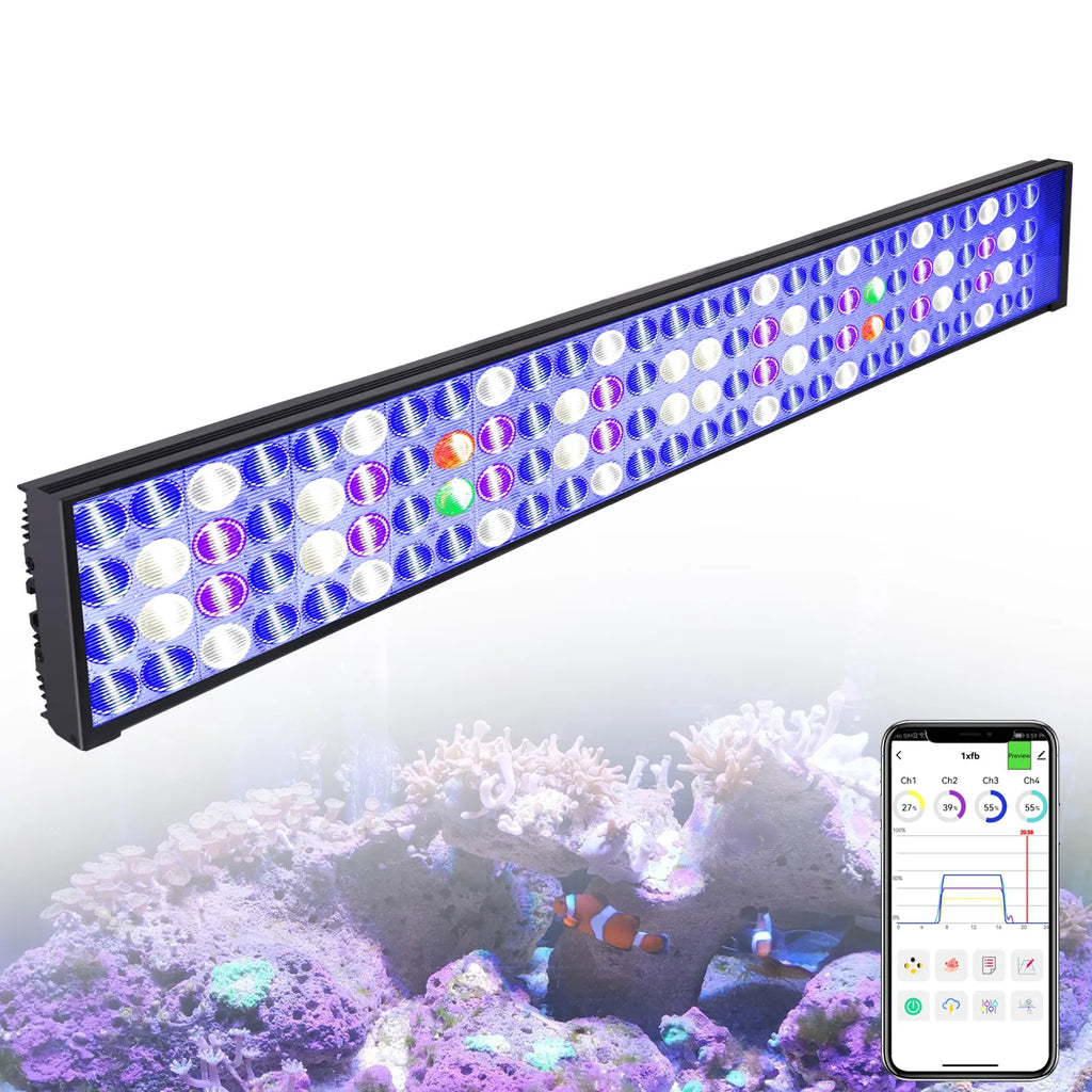 PopBloom Hertz H75 WiFi Dimmable LED , Smart  Control,  80-100cm Tanks (With Hang Kit)