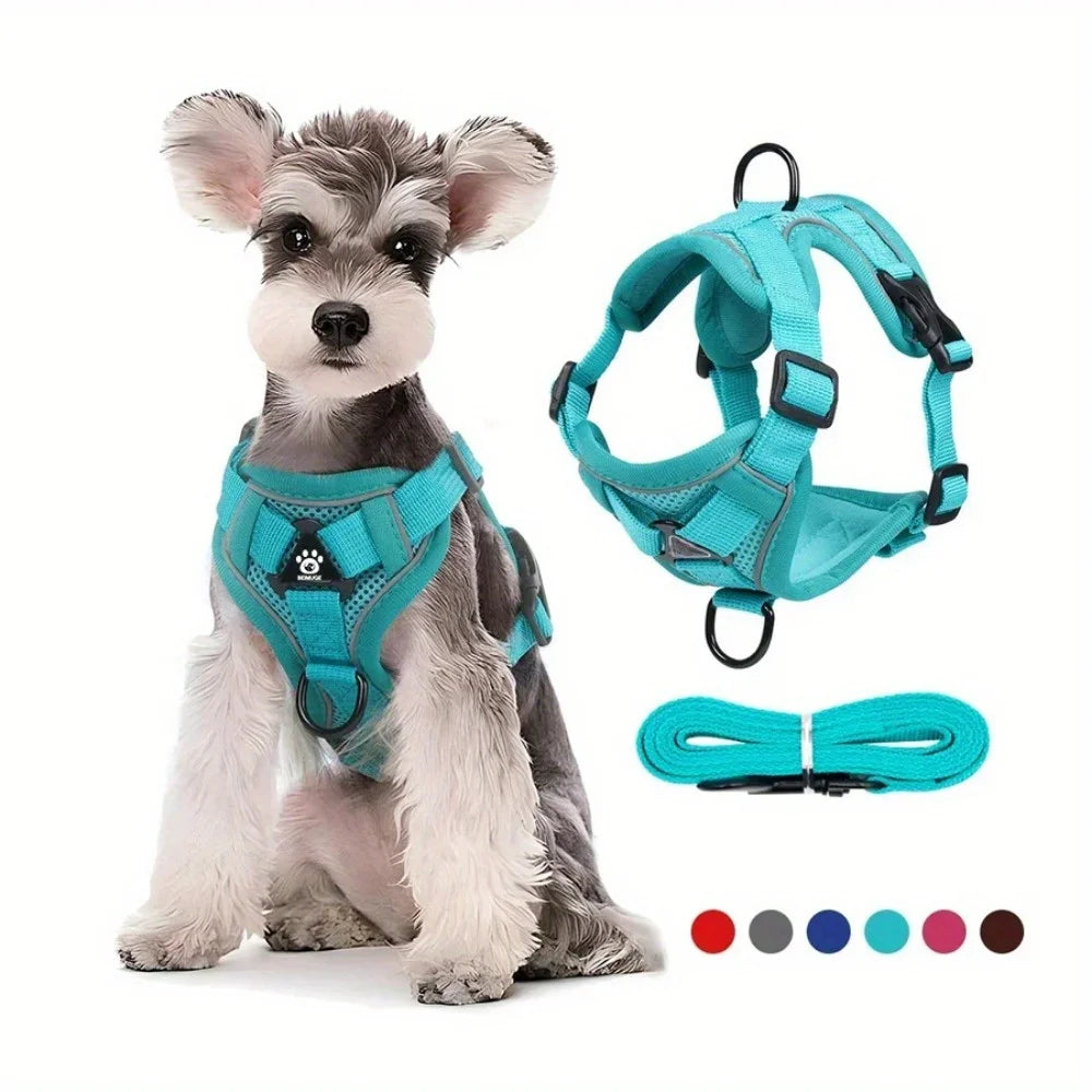 No Pull Dog Harness and Leash Set Adjustable