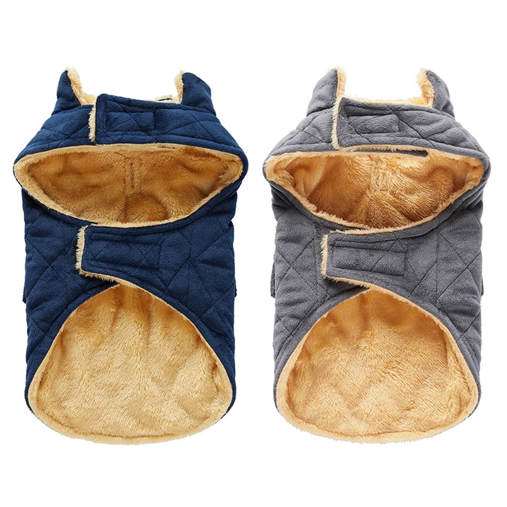 Autumn Winter Pet Coat Plush Warm Thicken Pet Clothes